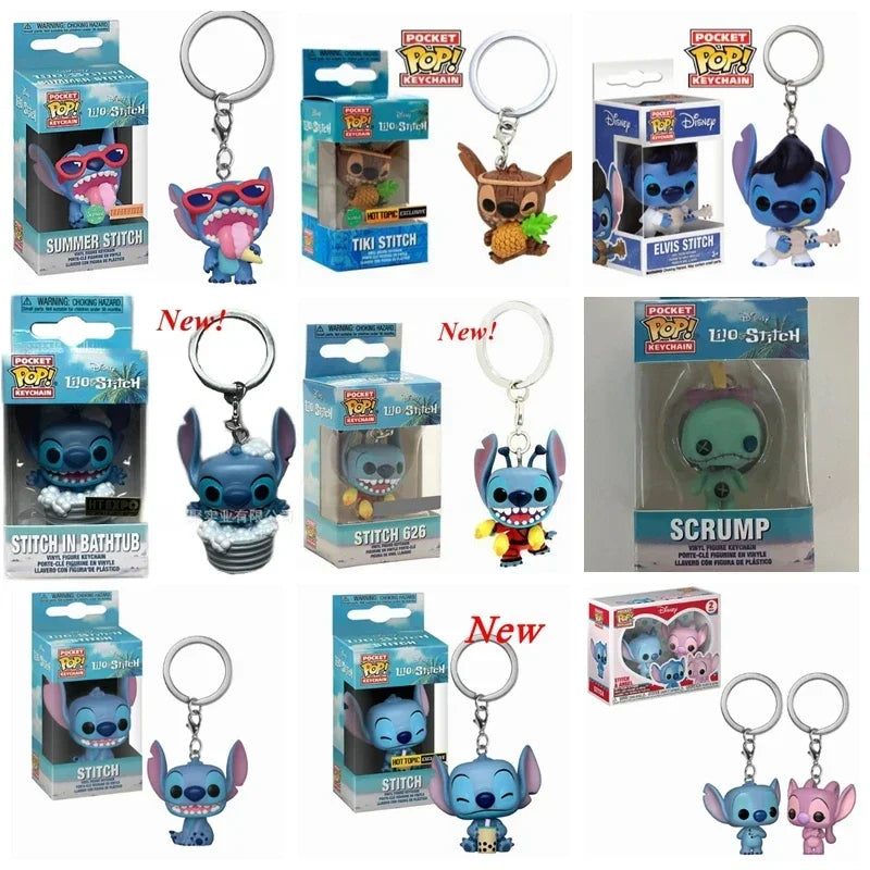 Porte-clés Figurine Stitch Dans son Bain