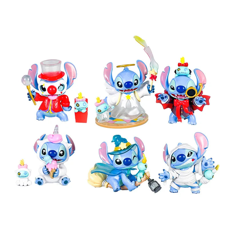 Lot de 6 figurines Stitch - Costumes Fantaisie