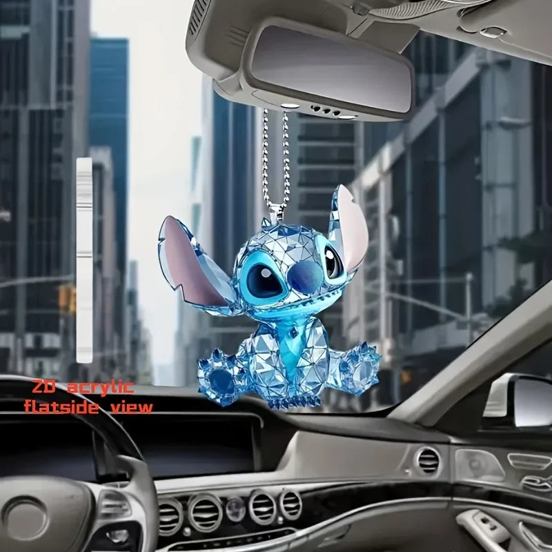 Porte-clés Stitch Bleu à Facettes