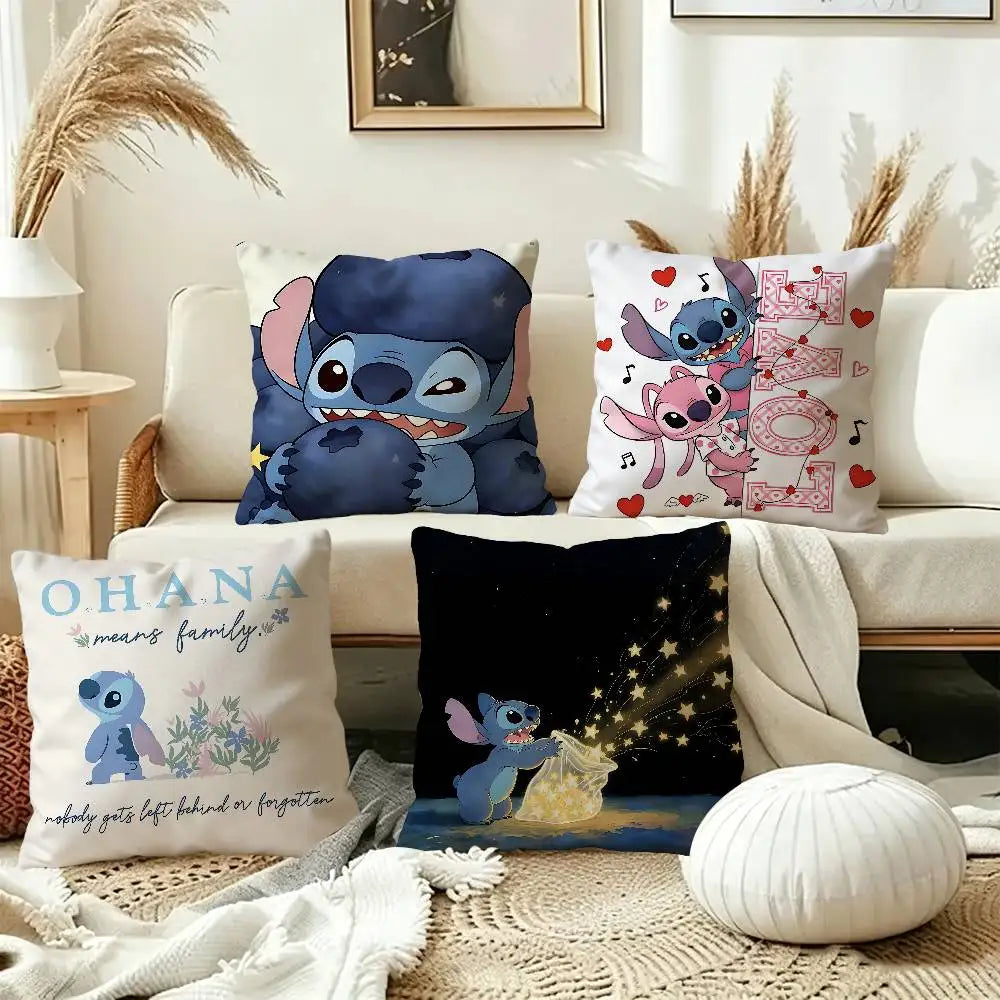 Housse de coussin Stitch - Live Laugh Love
