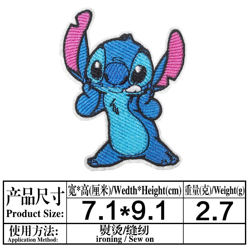 Lot de 20 écussons Stitch et Angel - Assortis