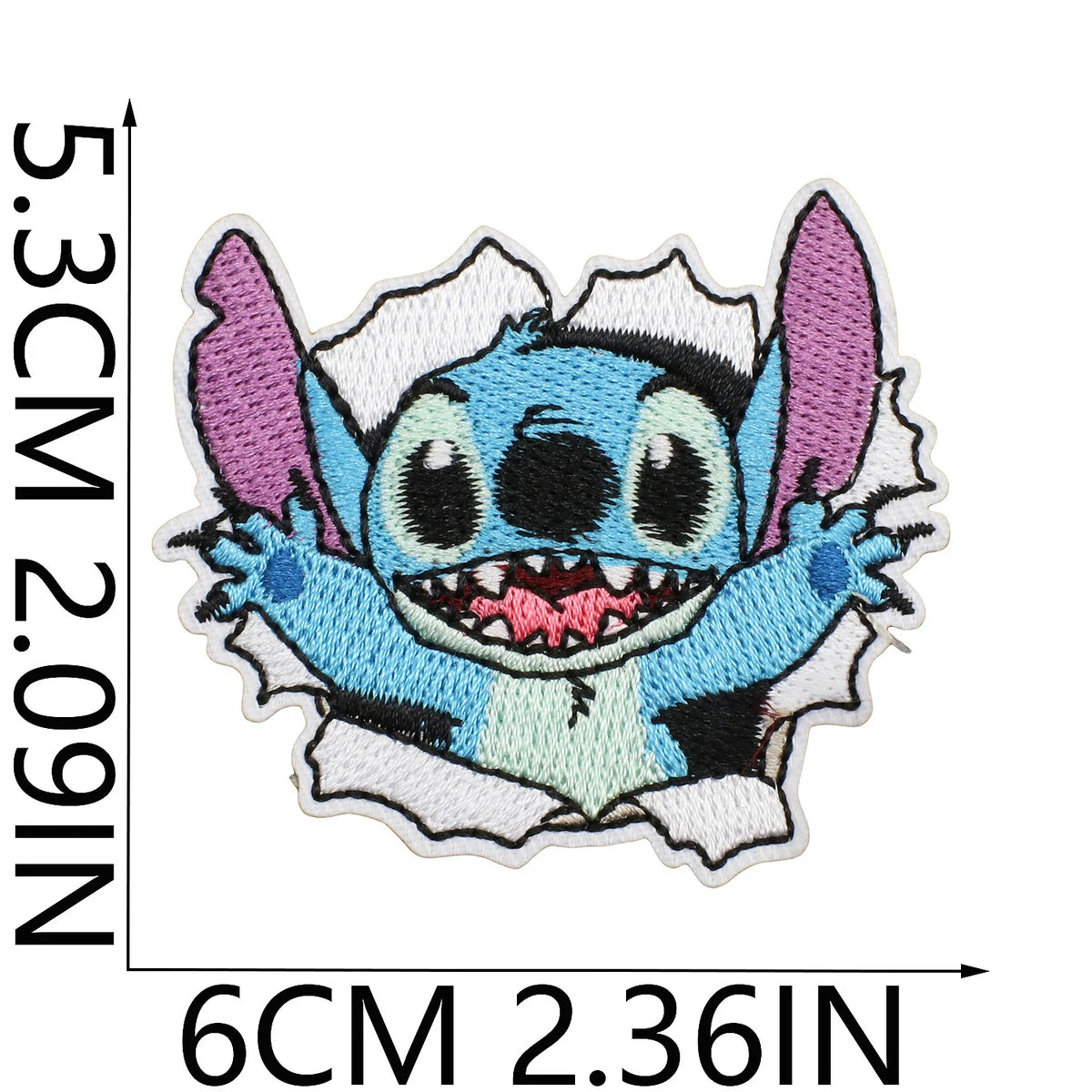 Écusson Stitch - Traversant un Mur