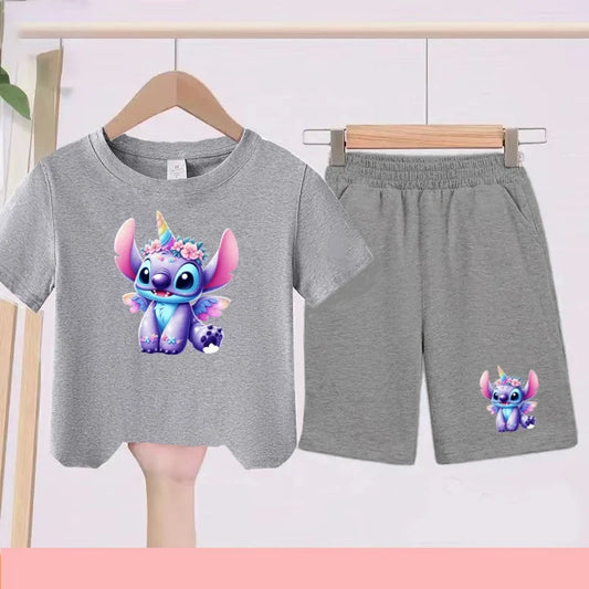 Ensemble Stitch - Gris et Licorne