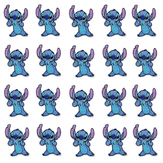 Lot de 20 écussons Stitch - Debout