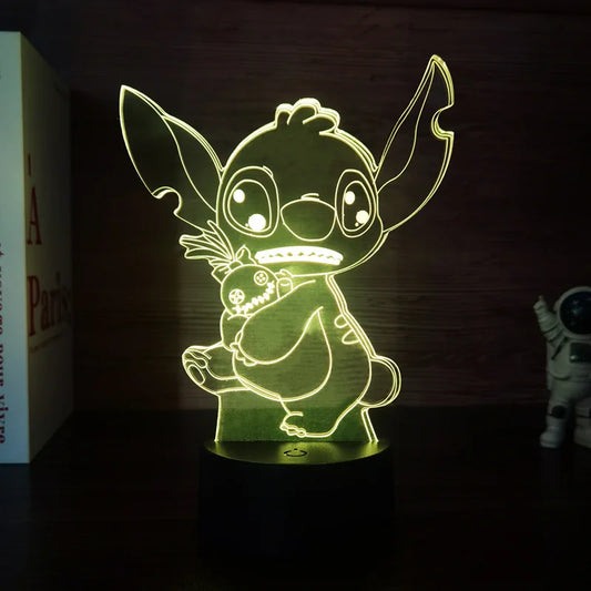 Lampe LED Stitch - Ananas à la Main