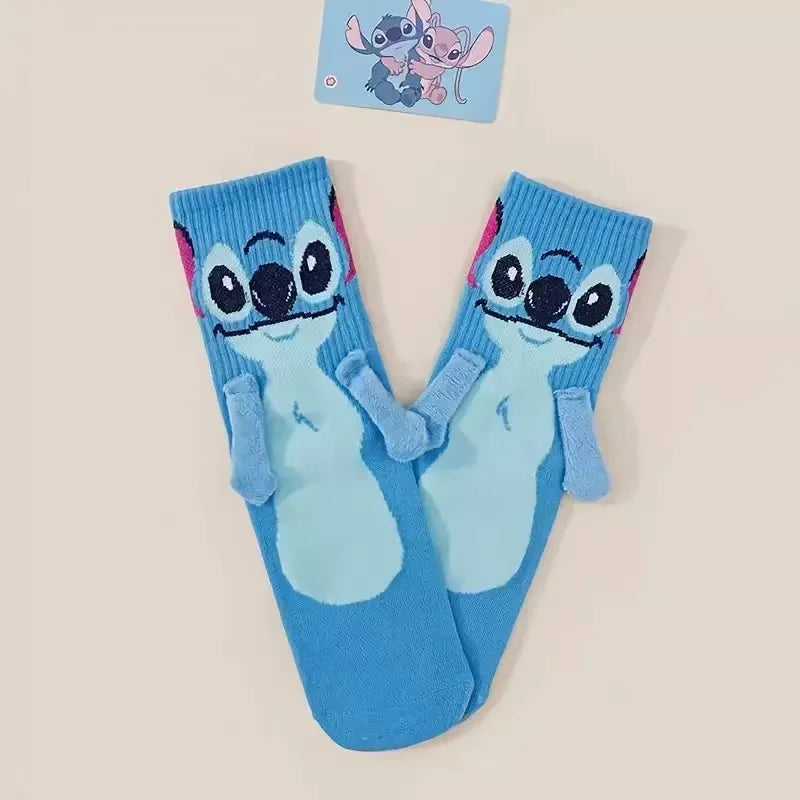 Chaussettes Stitch - Bleues avec Bras en Relief