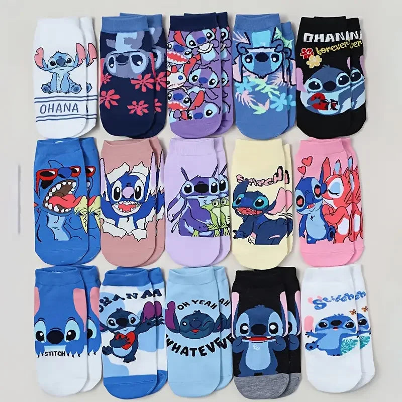 Chaussettes Stitch - Lots Aléatoires de 5 à 15 Paires