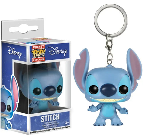 Porte-clés Figurine Stitch Debout avec Collier
