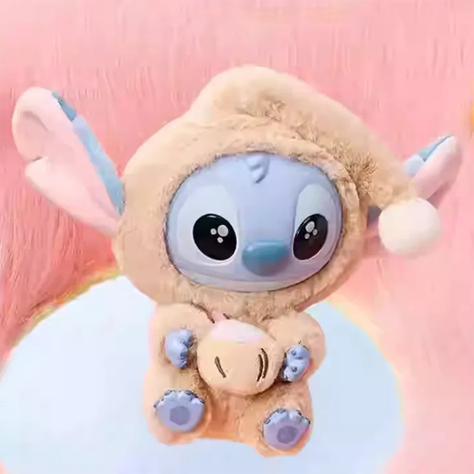 Labubu Stitch - Capuche Beige et Biscuit