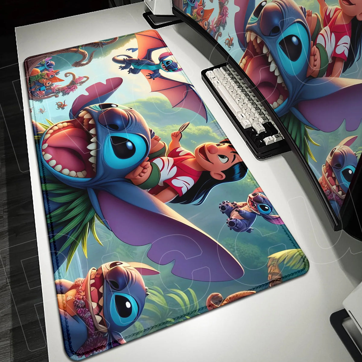 Tapis de souris Lilo et Stitch - Scène Fantastique