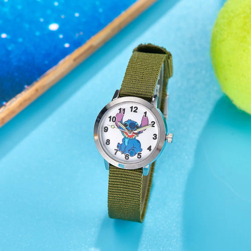 Montre Stitch - Bracelet Kaki