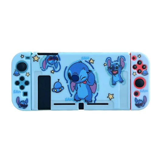 Coque Nintendo Switch Stitch - Fond Bleu Ciel