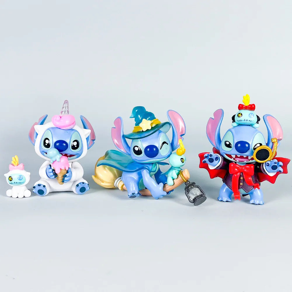 Lot de 6 figurines Stitch - Costumes Fantaisie