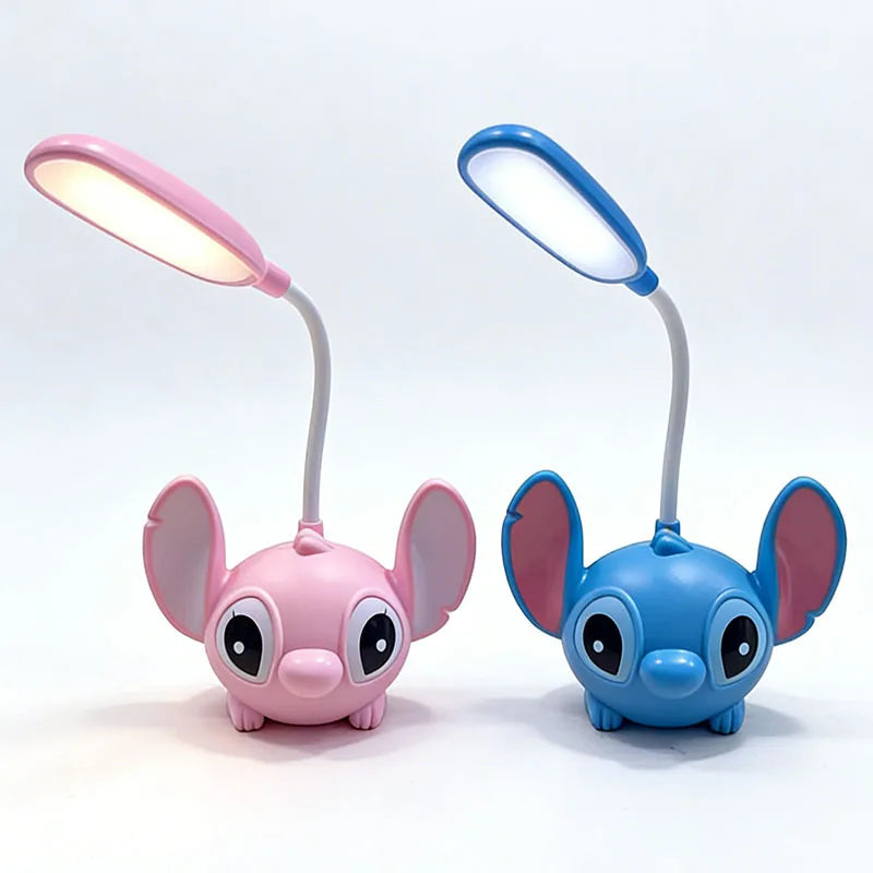 Lot de 2 lampes de bureau Stitch - Rose et Bleue