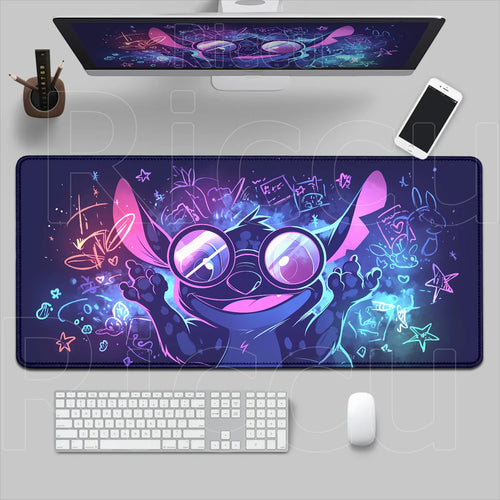 Tapis de souris Stitch - Lunettes Néon