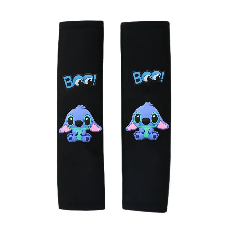 Protections de ceinture Stitch - Duo Bleu Boo