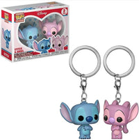 2 porte-clés Figurines Stitch Et Angel