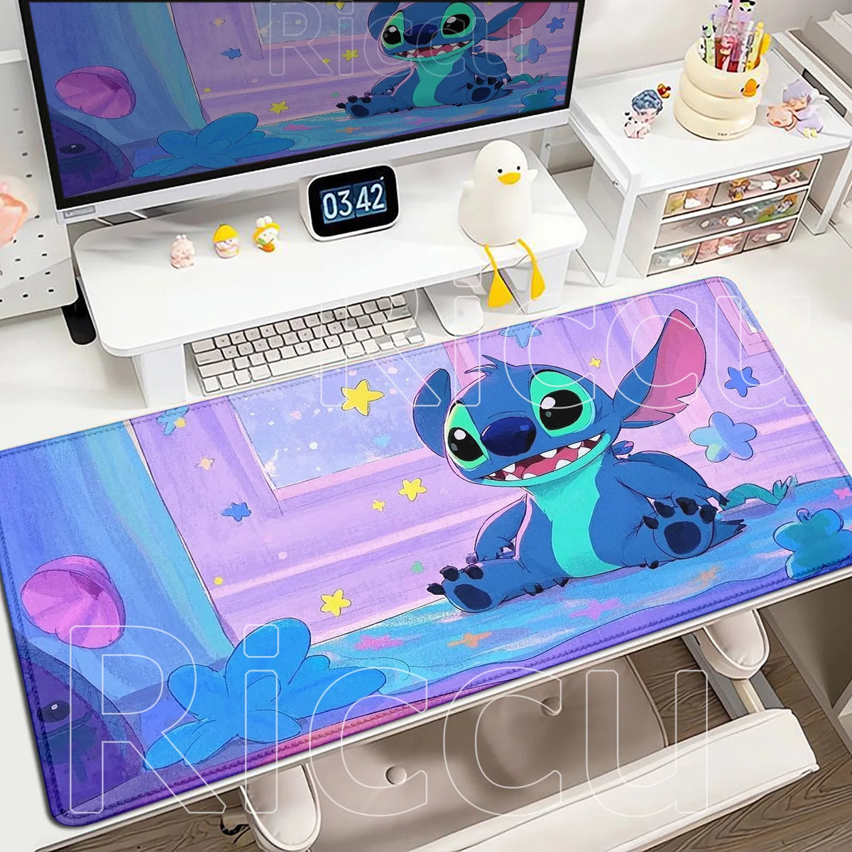 Tapis de souris Stitch - Chambre Pastel 2 Mm