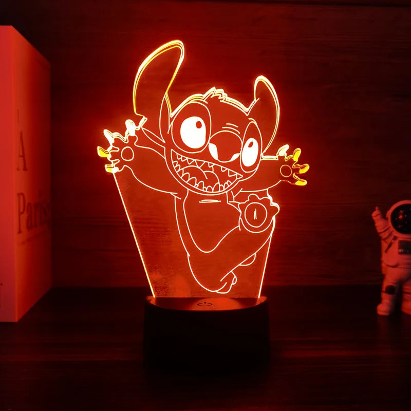 Lampe LED Stitch - Saut les Bras Ouverts