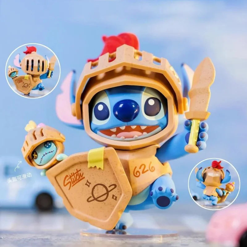Figurine Stitch - Chevalier en Armure Dorée