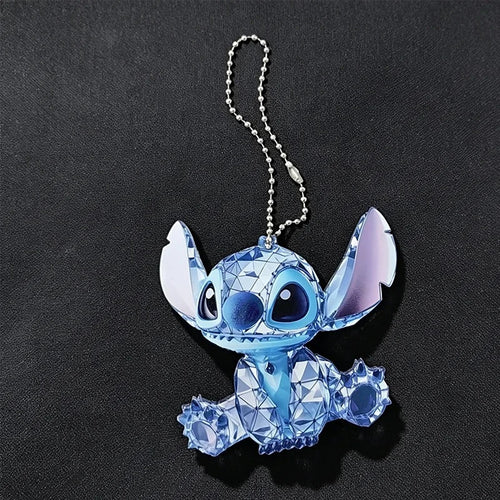 Porte-clés Stitch Bleu à Facettes