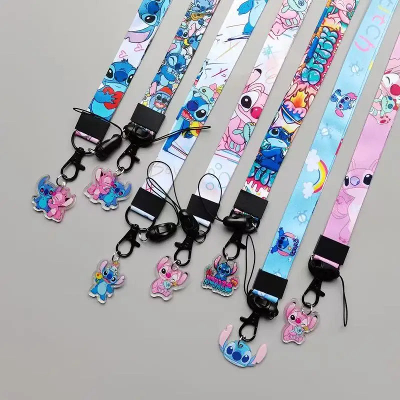 Tour de cou Stitch - Bleu avec Arcs Colorés