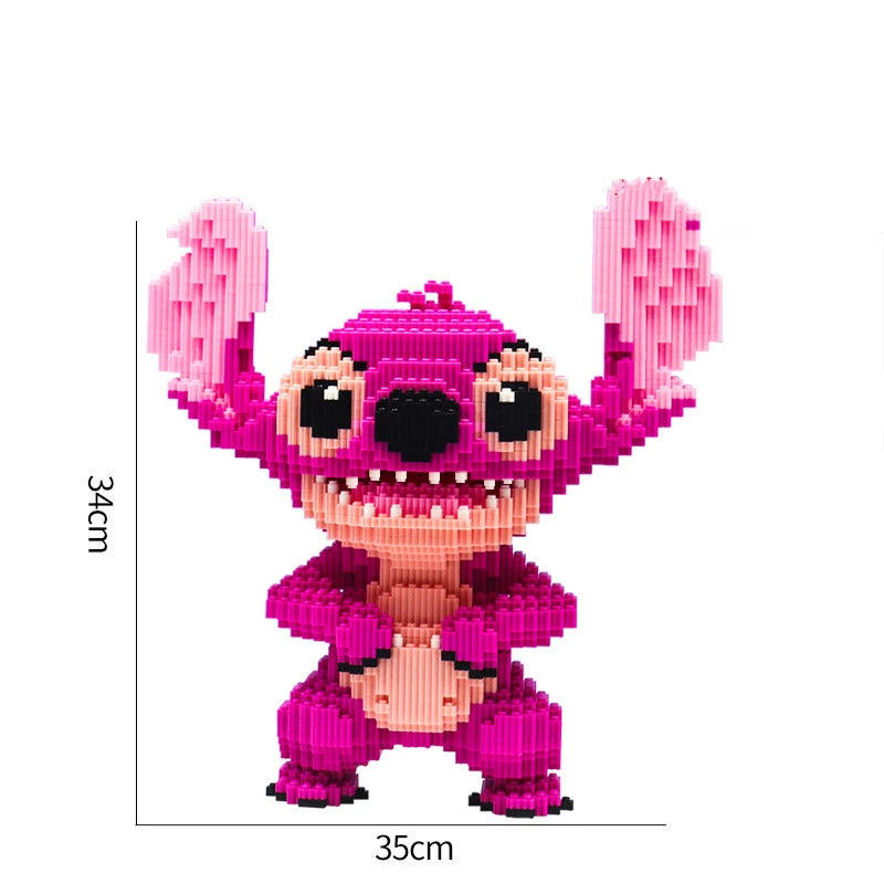 Stitch Rose à construire - Debout 34 cm