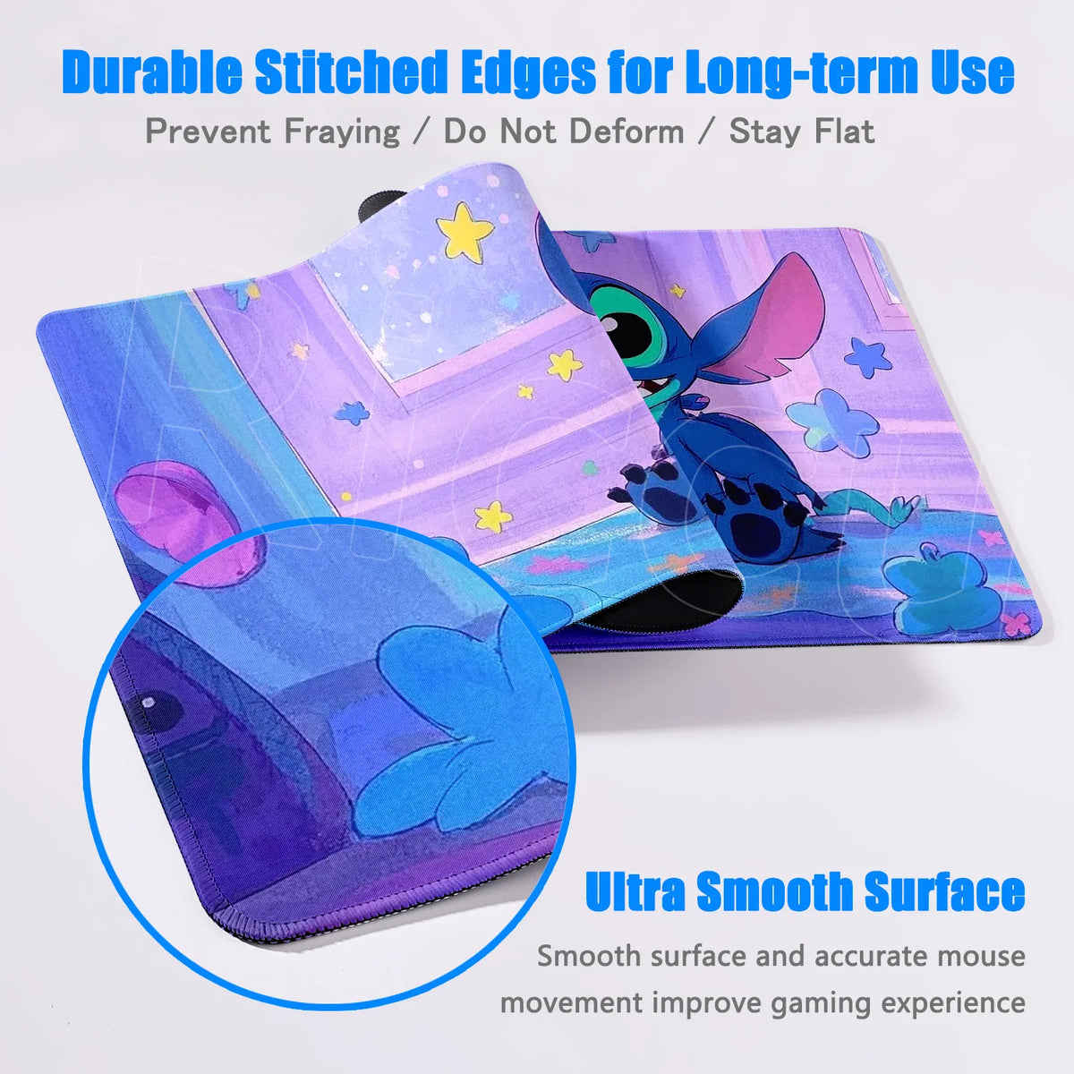 Tapis de souris Stitch - Fenêtre Rose 2 Mm