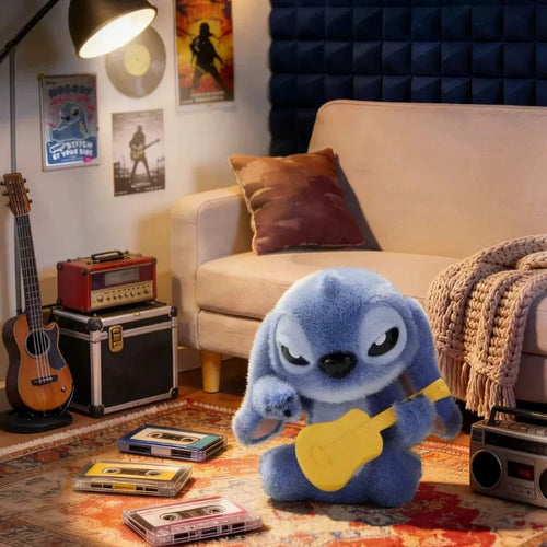 Figurine Stitch - Guitare Jaune