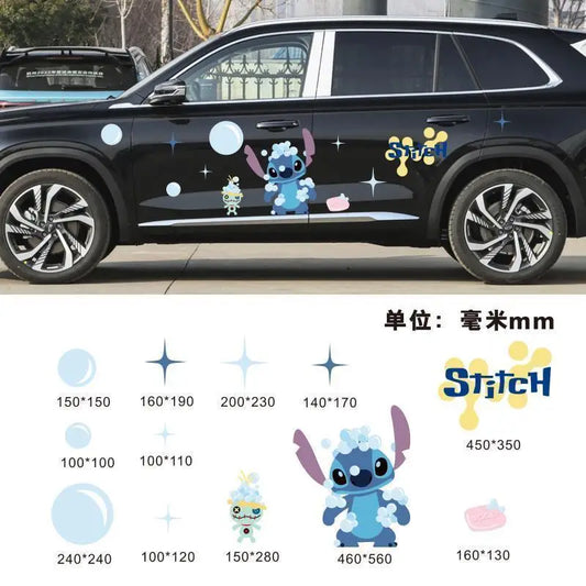 Autocollants voiture Stitch - Étoiles et Lunes