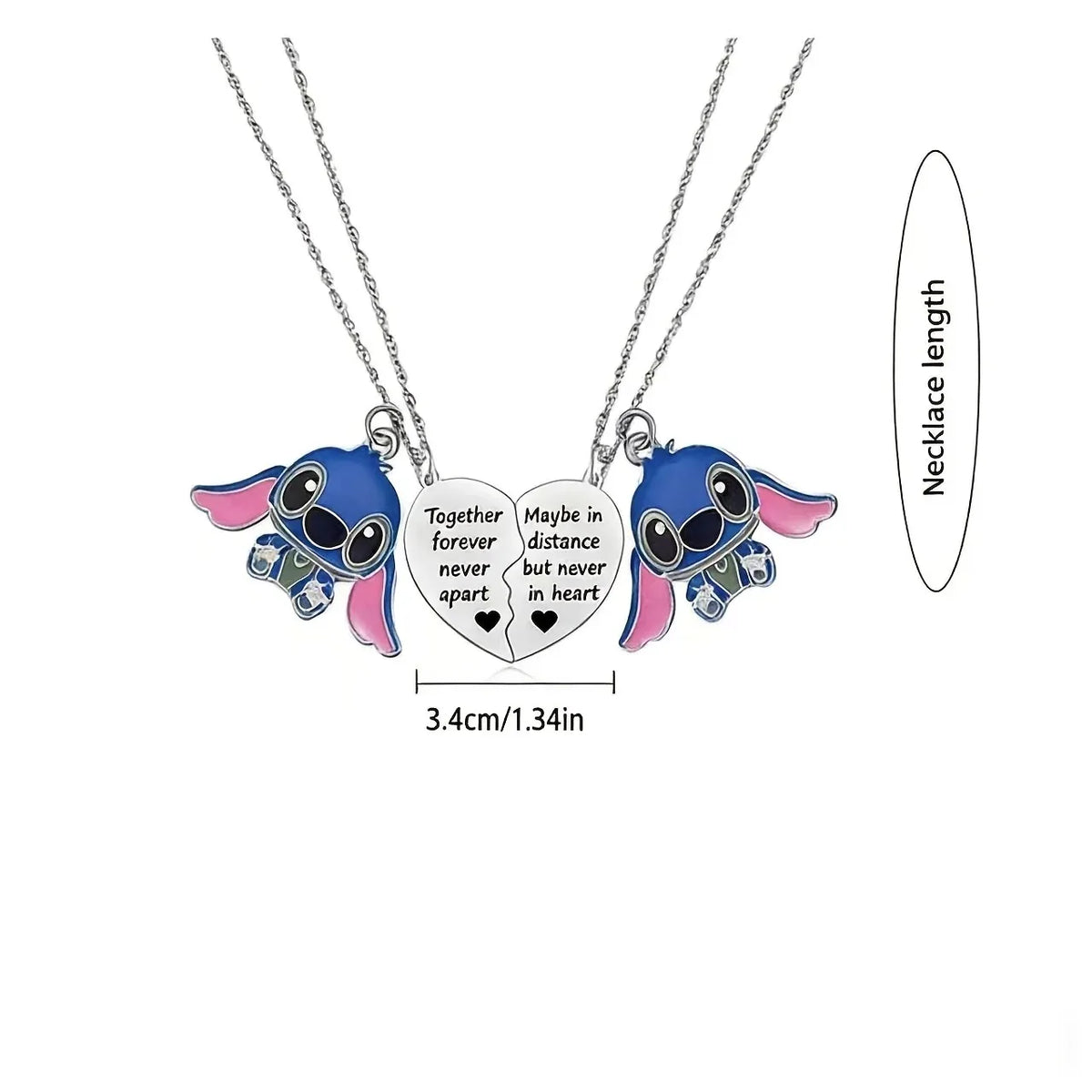 Duo de colliers Stitch - Best Friends