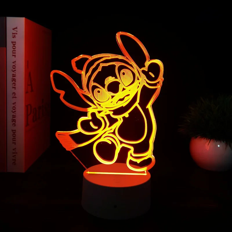 Lampe LED Stitch - Chapeau et Écharpe