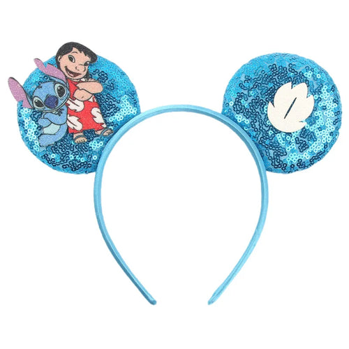 Serre-tête Lilo et Stitch Sequins Bleus