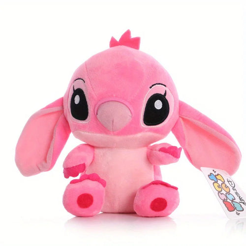Peluche Stitch - Rose Vif et Ventre Rose Pâle