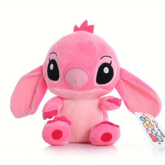 Peluche Stitch - Rose Vif et Ventre Rose Pâle