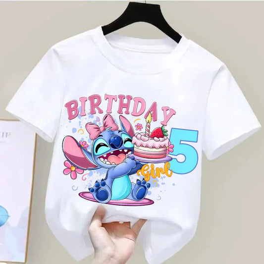 T-shirt Stitch Anniversaire Chiffre 5