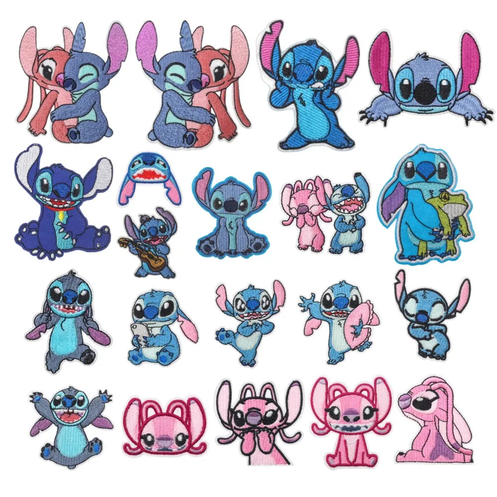 Lot de 5 écussons Stitch - Debout