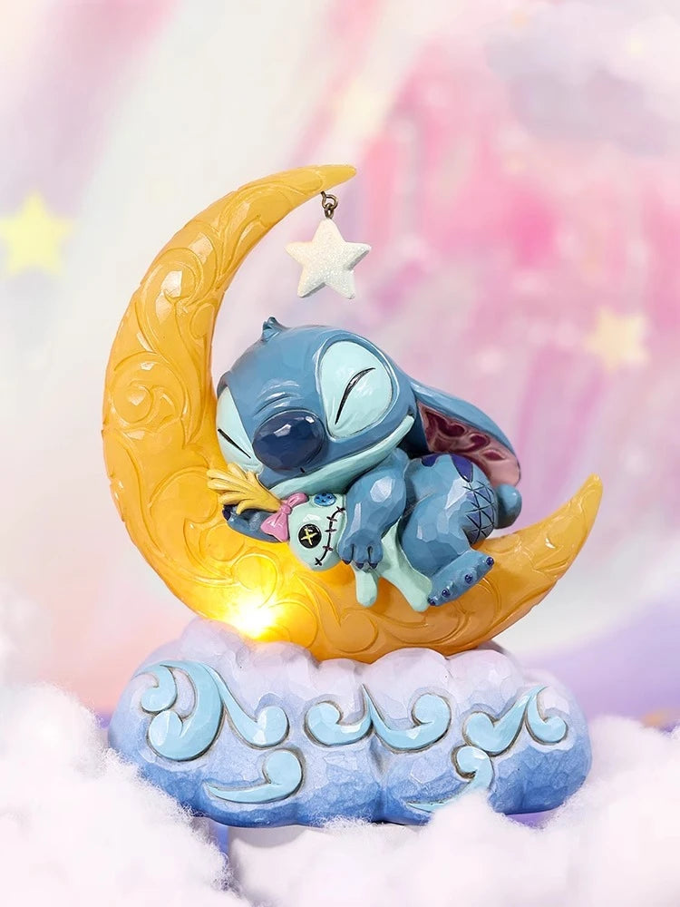 Veilleuse Stitch - Endormi sur la Lune avec sa Poupée