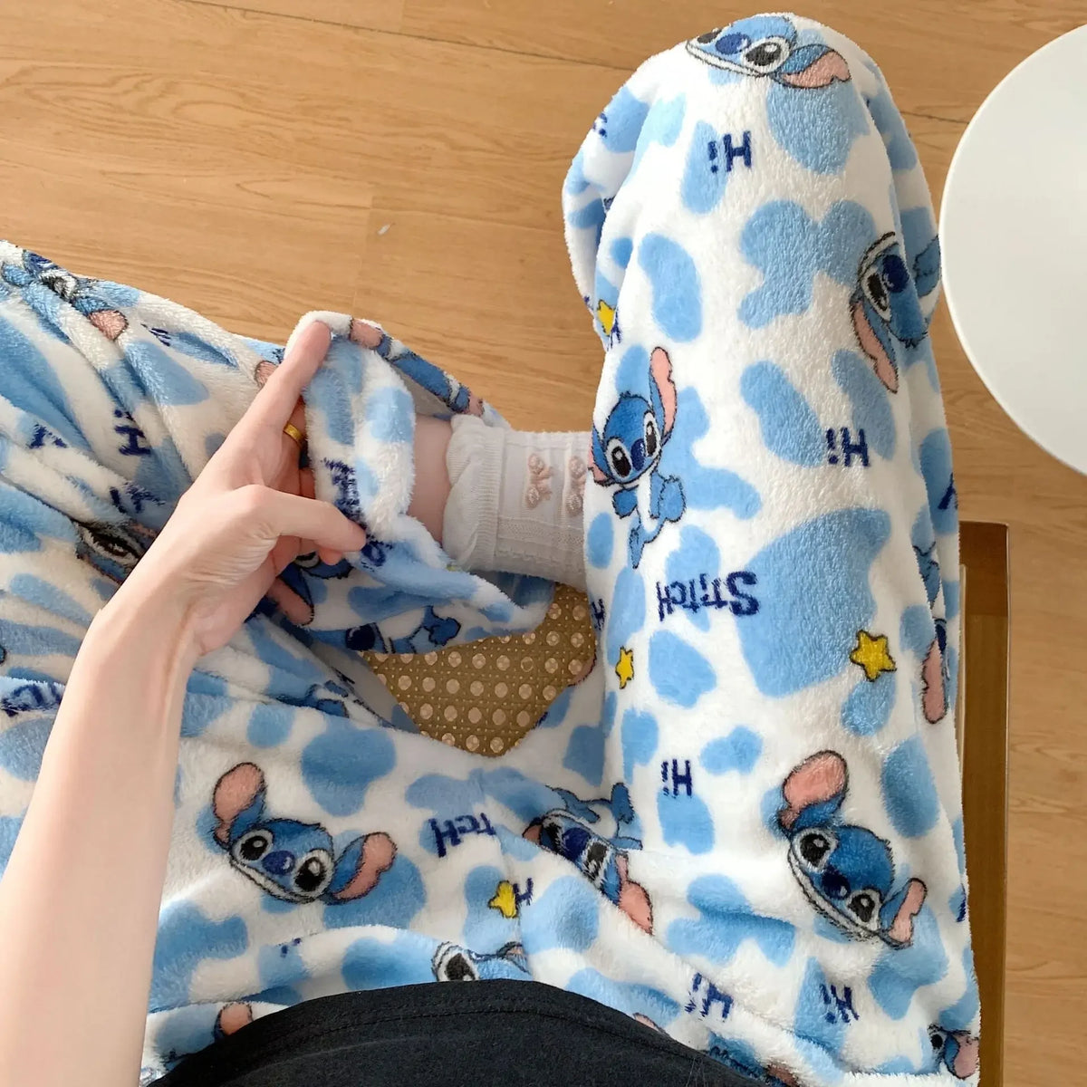 Pantalon de pyjama Stitch - Nuages Bleus et Étoiles