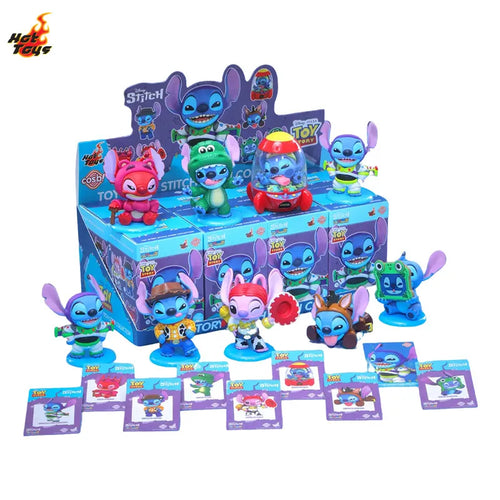 Coffret de 8 figurines surprises Stitch - Costumes Toy Story