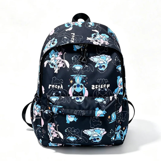 Sac à dos Stitch et Angel - Noir et Motifs Variés
