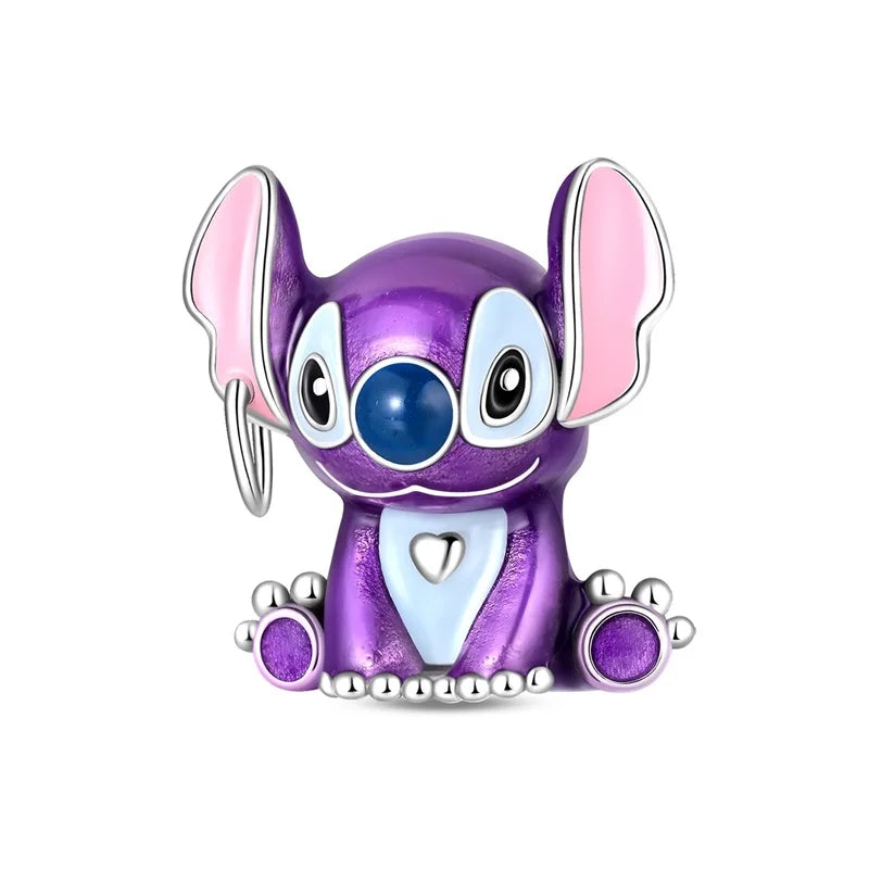 Charm Stitch Violet - Assis et Cœur Blanc