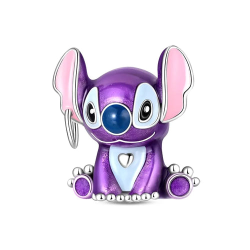 Charm Stitch Violet - Assis et Cœur Blanc