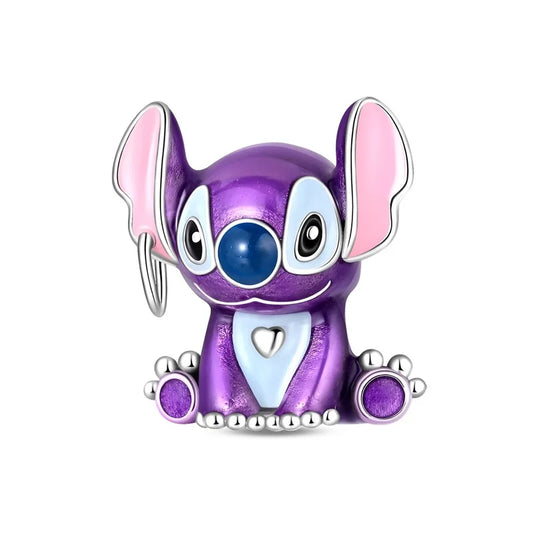 Charm Stitch Violet - Assis et Cœur Blanc