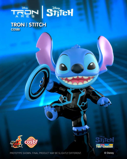 Figurine Stitch - Tron Bleu avec Disque