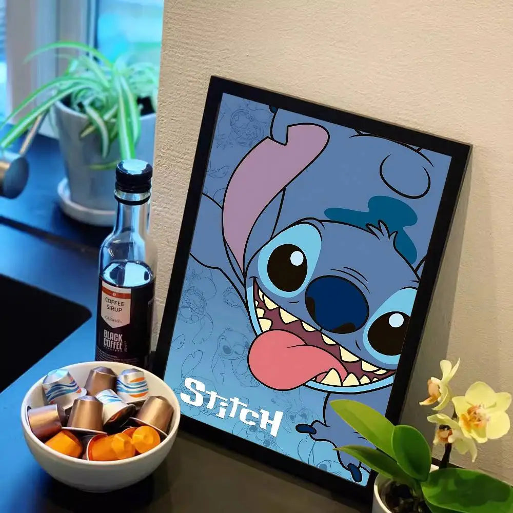 Affiche Stitch - Tête Penchée et Langue Tirée