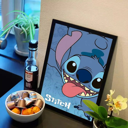 Affiche Stitch - Tête Penchée et Langue Tirée