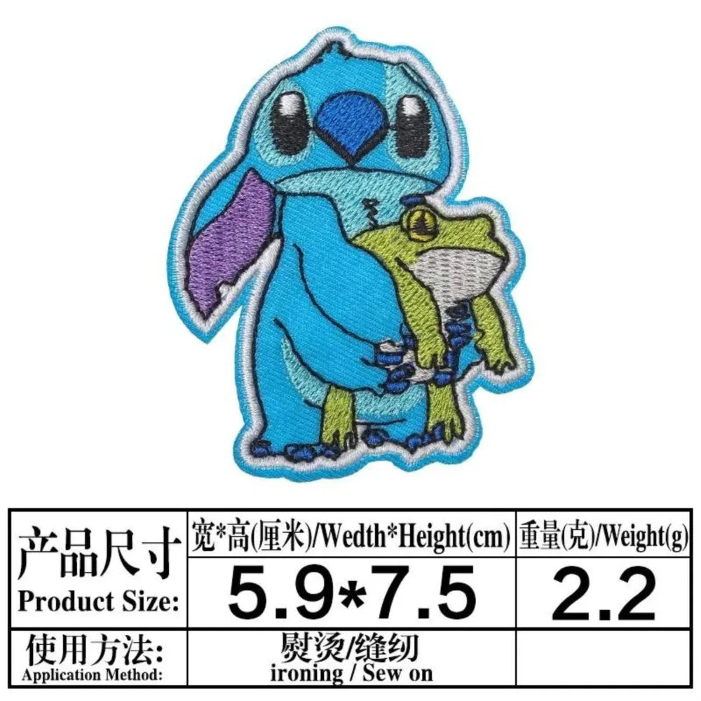 Lot de 12 écussons Stitch et Angel - Assortis