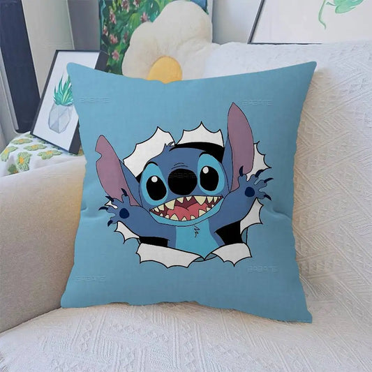 Housse de coussin Stitch - Papier Déchiré Bleu