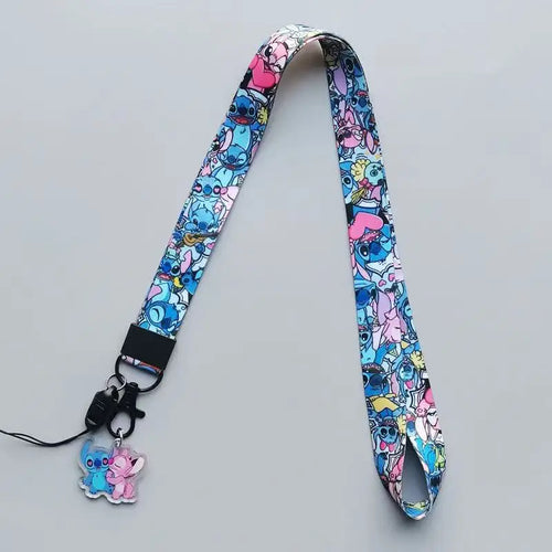 Tour de cou Stitch et Angel - Petits Portraits Colorés